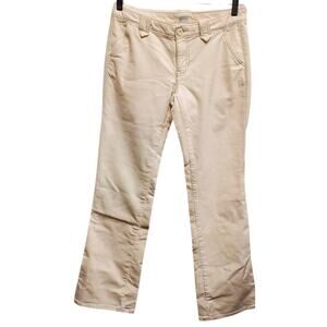 Gap Stretch Women's off White Velvet Pants Straight Leg Size 2